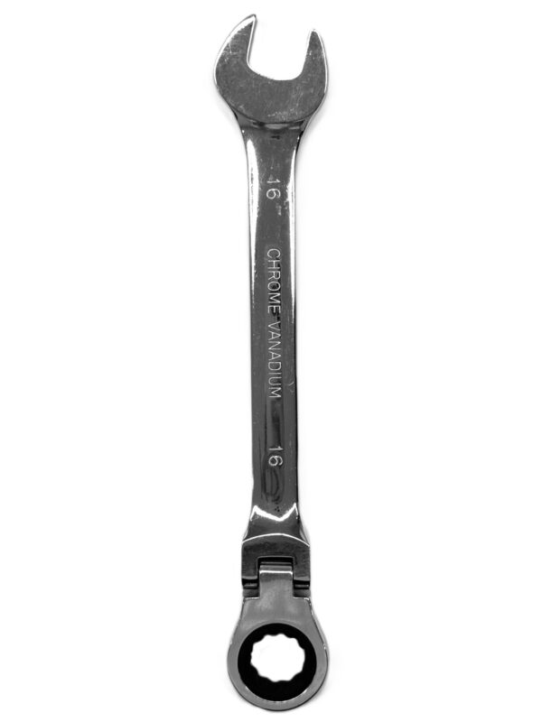 CHROME VANADIUM FLEXIBLE HEAD RACHET COMBINATION RACHET SPANNER 16MM-H37