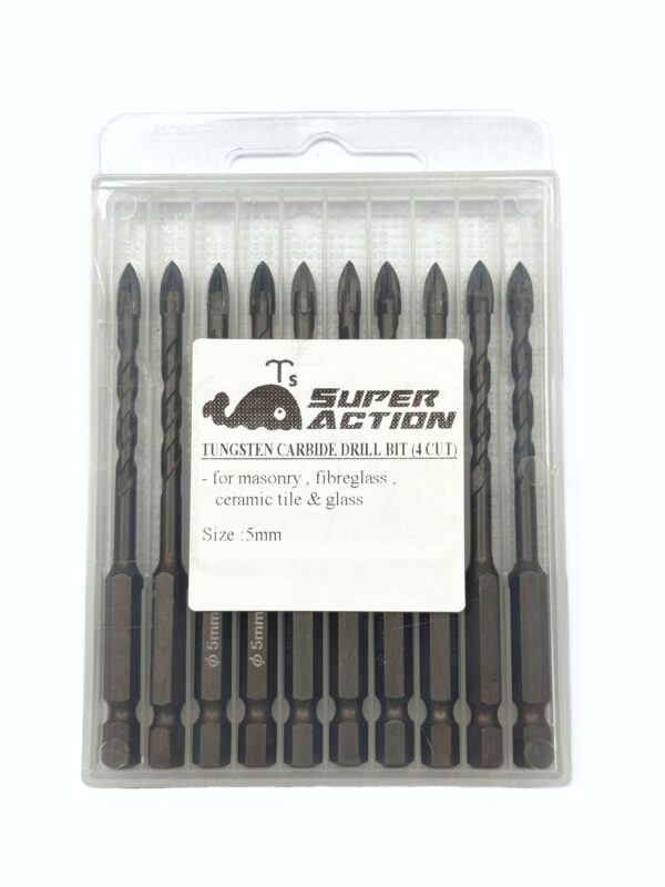 TUNGSTEN CARBIDE DRILL BIT (4CUT) 5MM/pcs-H05