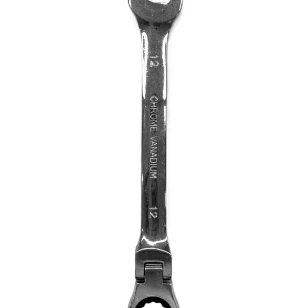 CHROME VANADIUM FLEXIBLE HEAD RACHET COMBINATION SPANNER 12MM-H40