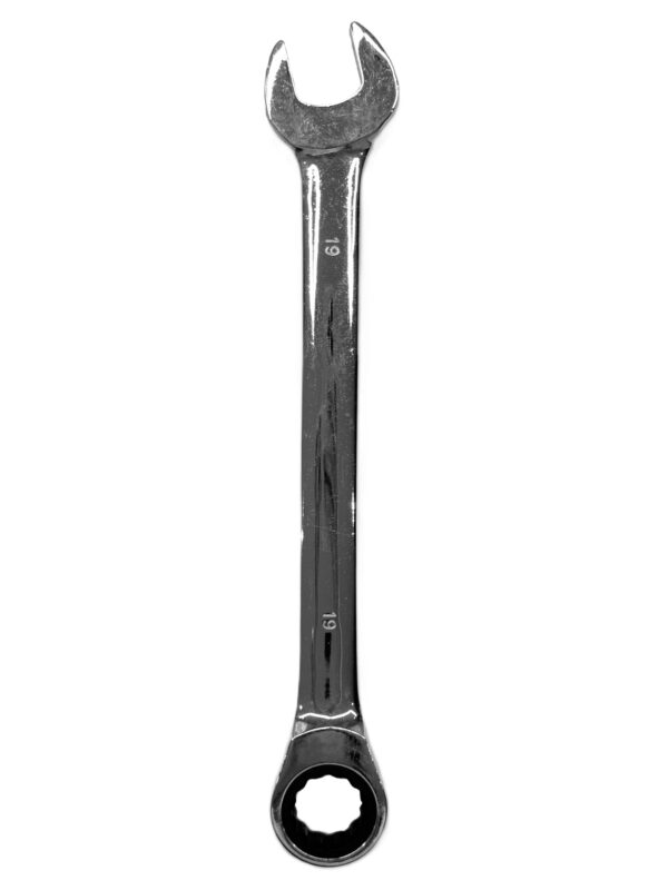 CHROME VANADIUM RACHET COMBINATION SPANNER 19MM-H41