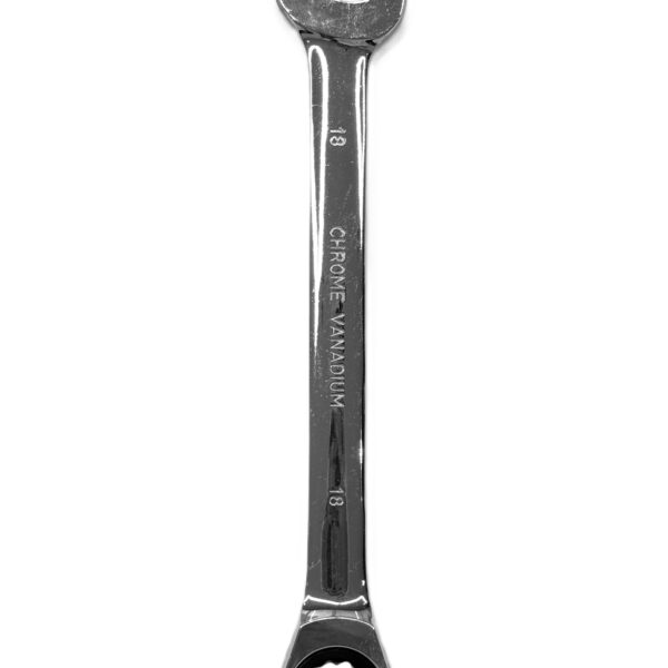 CHROME VANADIUM RACHET COMBINATION SPANNER 18MM-H42