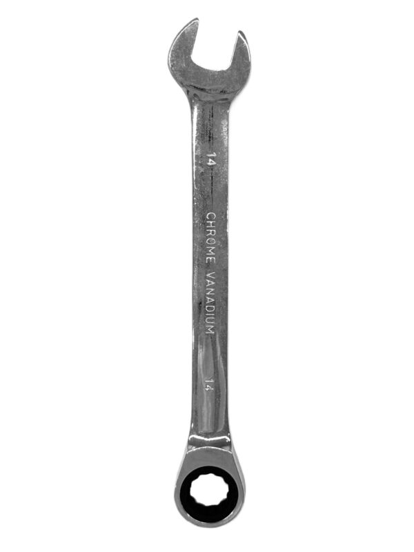 CHROME VANADIUM RACHET COMBINATION SPANNER 14MM-H45