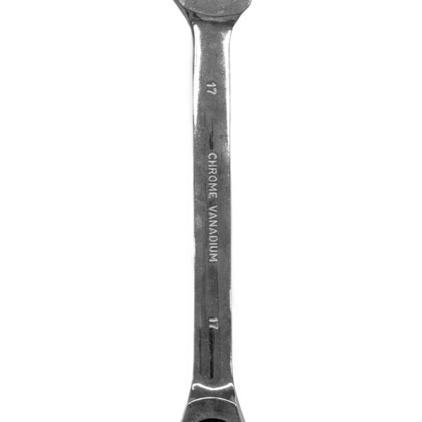CHROME VANADIUM RACHET COMBINATION SPANNER 17MM-H48
