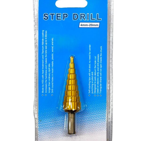 STEP DRILL 4MM-20MM-H63