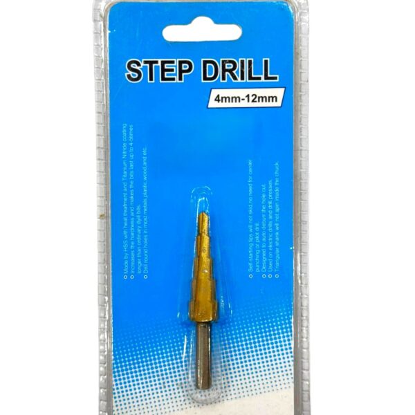 STEP DRILL 4MM-12MM-H64
