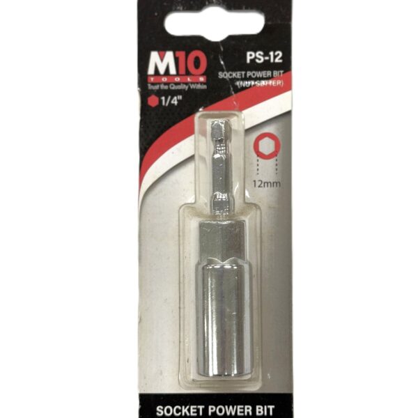 SOCKET POWER BIT 1/4" (NUT SETTER) PS-12 -H69