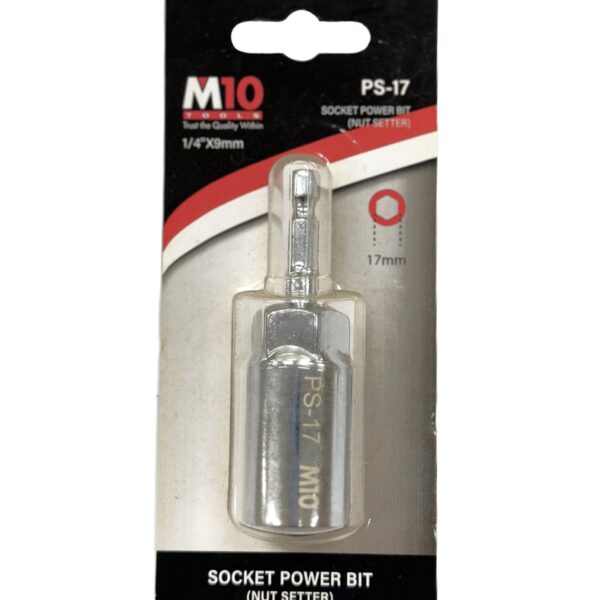 SOCKET POWER BIT 1/4" (NUT SETTER) PS-17 -H71