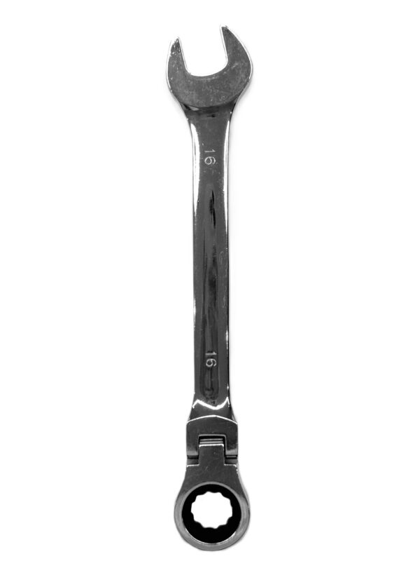 CHROME VANADIUM FLEXIBLE HEAD RACHET COMBINATION RACHET SPANNER 16MM-H37
