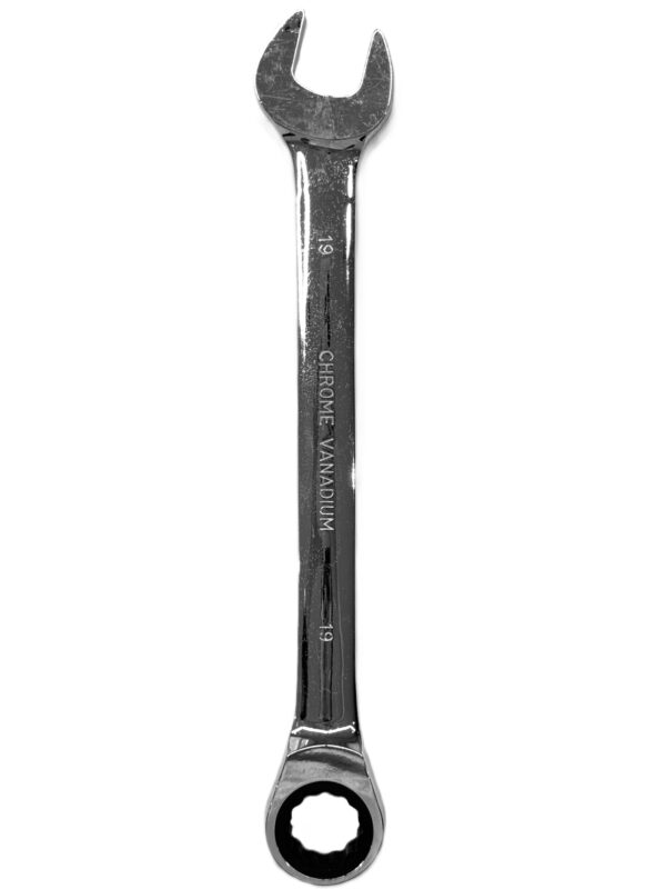 CHROME VANADIUM RACHET COMBINATION SPANNER 19MM-H41