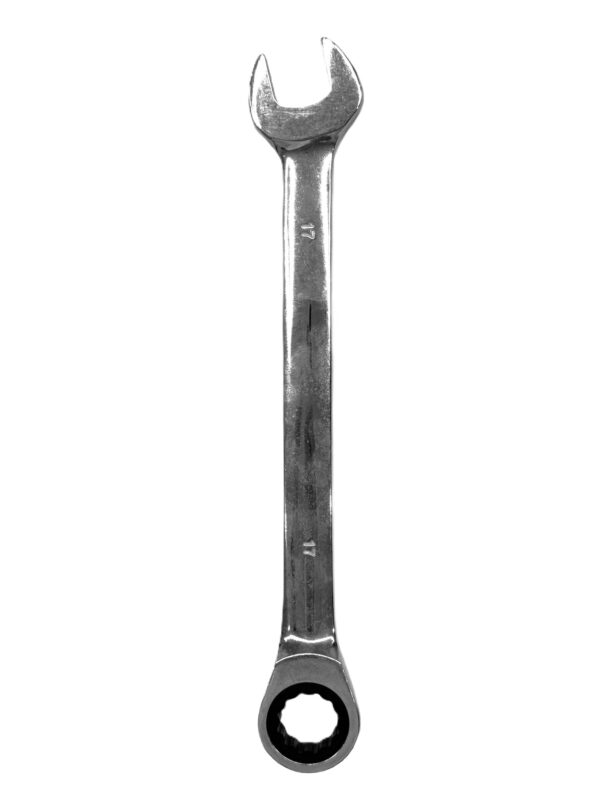 CHROME VANADIUM RACHET COMBINATION SPANNER 17MM-H48