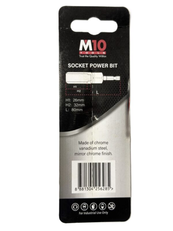 SOCKET POWER BIT 1/4" (NUT SETTER) PS-08-H66