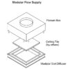 LMSD MODULAR SLOT DIFFUSER