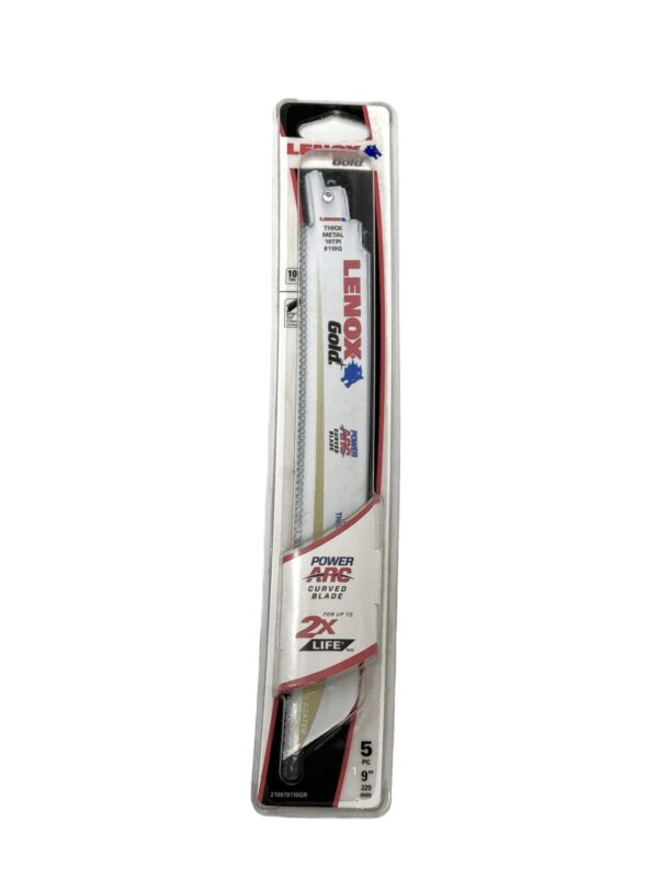 LENOX 9110G BI-METAL TITANIUM EDGE (GOLD) RECIPROCATING SAW BLADE (5PC/PKT) -H131