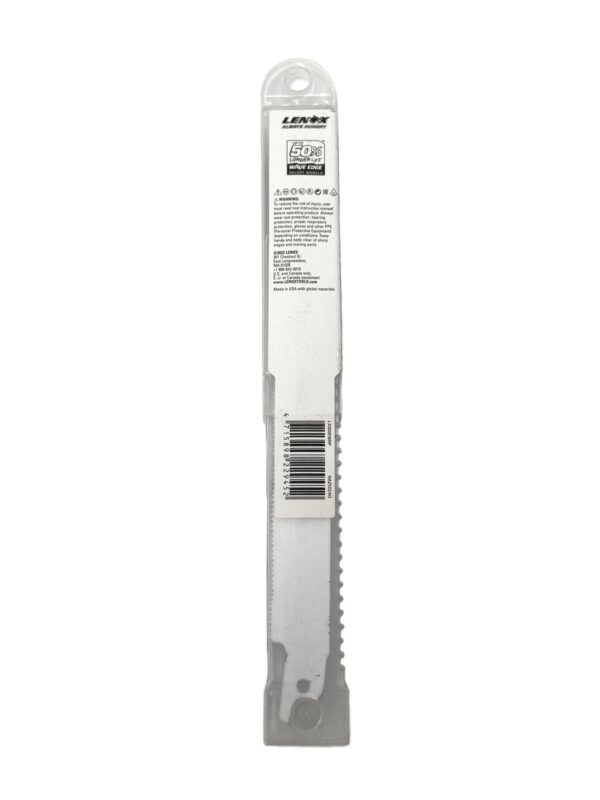 LENOX 818R BI-METAL RECIPROCATION SAW BLADE (6PC/PKT) -H127