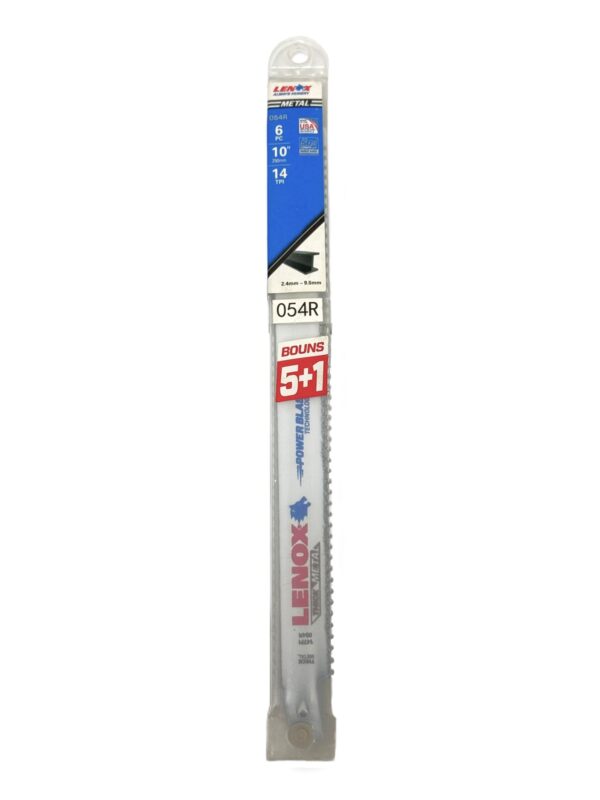 LENOX 054R BI-METAL RECIPROCATION SAW BLADE (6PC/PKT) -H128