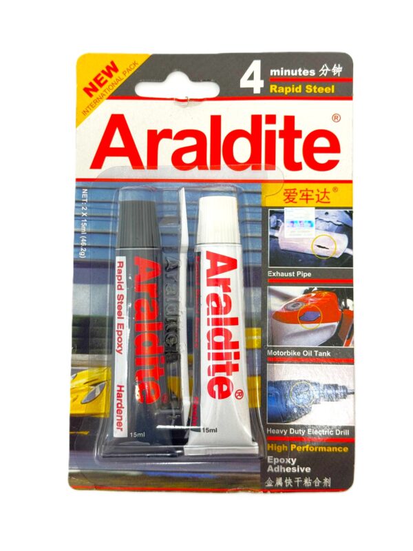 ARALDITE RAPID STEEL EPOXY 4MINS -H121