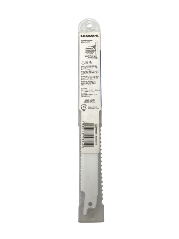 LENOX LXJP810RP BI-METAL RECIPROCATION SAW BLADE (6PC/PKT) -H126