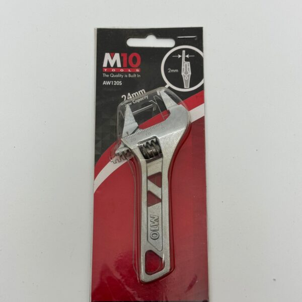 M10 STUBBY ADJUSTABLE WRENCH 4.5"