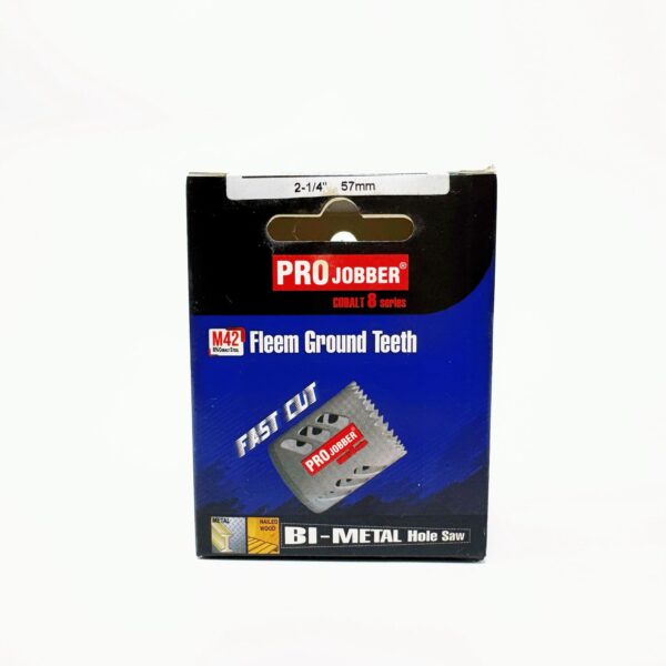 PROJOBBER 57MM M42 FLEEM GROUND TEETH BI-METAL HOLE SAW