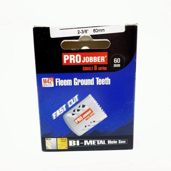PROJOBBER 60MM M42 FLEEM GROUND TEETH BI-METAL HOLE SAW