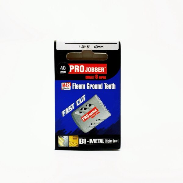 PROJOBBER 40MM M42 FLEEM GROUND TEETH BI-METAL HOLE SAW