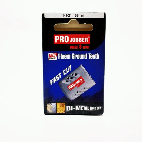PROJOBBER 38MM M42 FLEEM GROUND TEETH BI-METAL HOLE SAW