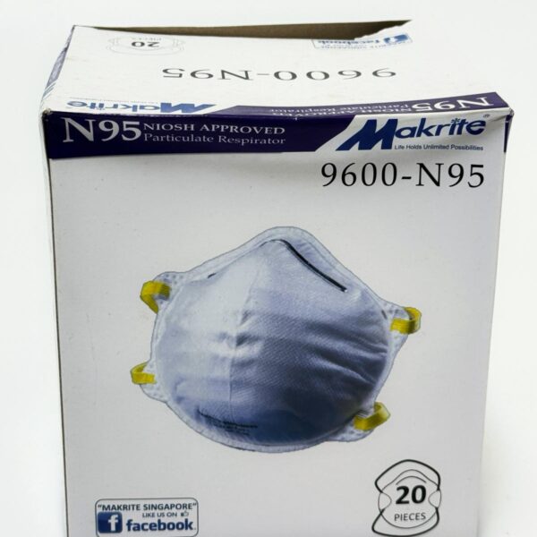 MAKRITE NIOSH N95 CONE MASK 9600 )(20 PCS/BOX)